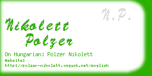 nikolett polzer business card